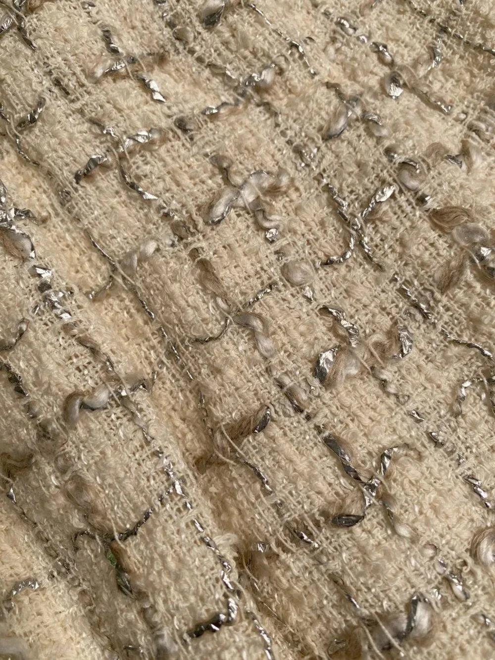 NWT Iro Xaga Tweed Trouser Shorts in Ecru Silver - 34 - Picture 9 of 9